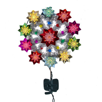 Kurt Adler 11" Multicolor Retro Reflector Christmas Tree Topper