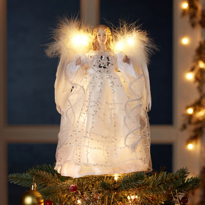 Kurt Adler 10" Sliver Angel Christmas Tree Topper