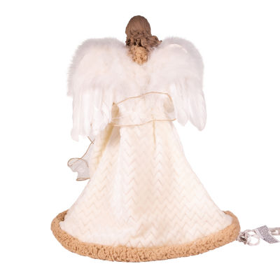 Kurt Adler Rustic Natural Angel Christmas Tree Topper