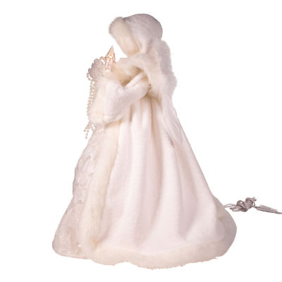 Kurt Adler 14" White Angel Christmas Tree Topper