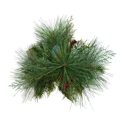 Kurt Adler Berries And Plaid Ribbon Green 2 Foot Christmas Tree