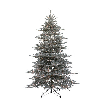 Kurt Adler Led Vail 9 Foot Pre-Lit Flocked Pine Christmas Tree