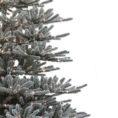 Kurt Adler Led Vail 9 Foot Pre-Lit Flocked Pine Christmas Tree