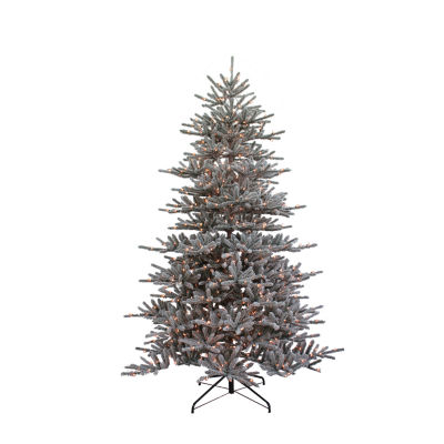 Kurt Adler Incandescent Vail 9 Foot Pre-Lit Flocked Pine Christmas Tree