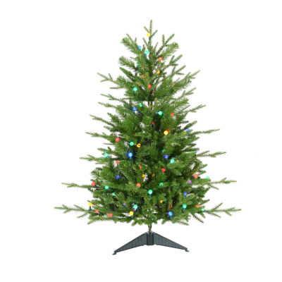 Kurt Adler Colored Timberland 3 Foot Pre-Lit Multi-Function Lights Christmas Tree