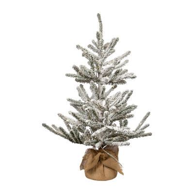 Kurt Adler Led Vail 3 Foot Pre-Lit Flocked Multi-Function Lights Pine Christmas Tree