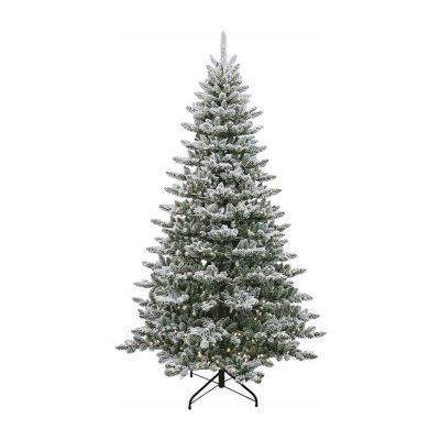 Kurt Adler Led Snow / Foot Pre-Lit Flocked Pine Christmas Tree
