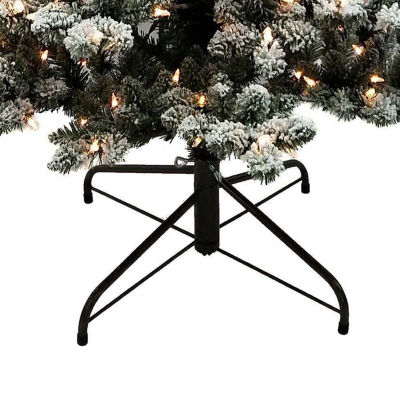 Kurt Adler Snow / Foot Pre-Lit Flocked Pine Christmas Tree