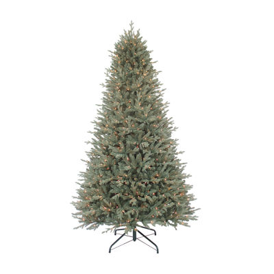 Kurt Adler Incandescent Blue 9 Foot Pre-Lit Spruce Christmas Tree