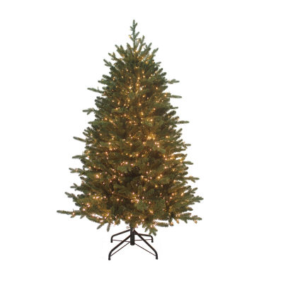 Kurt Adler Warm White Led Noble 5 Foot Pre-Lit Fir Christmas Tree