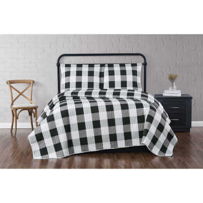 Truly Soft Buffalo Plaid Quilt Set