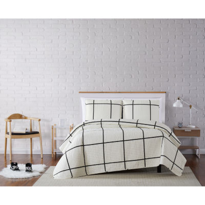 Truly Soft Kurt Windowpane Quilt Set