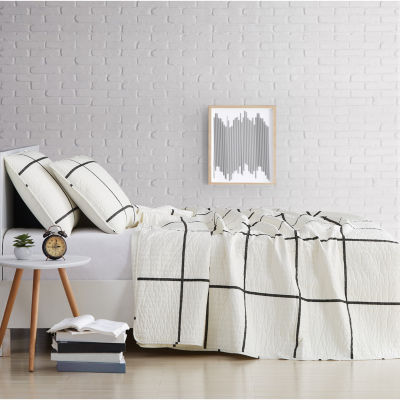 Truly Soft Kurt Windowpane Quilt Set