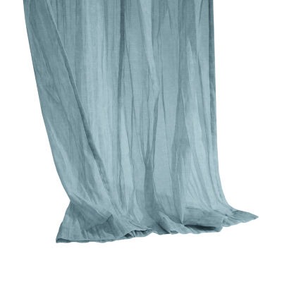 Paloma Rod Pocket Back Tab Sheer Single Curtain Panel