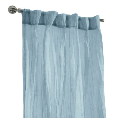 Paloma Rod Pocket Back Tab Sheer Single Curtain Panel