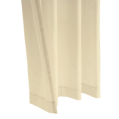 Weathershield Rod Pocket Energy Saving Sheer Single Curtain Panels