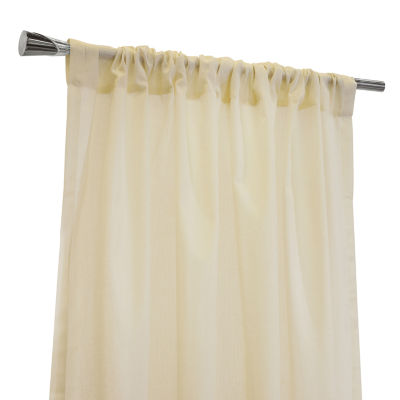 Weathershield Rod Pocket Energy Saving Sheer Single Curtain Panels
