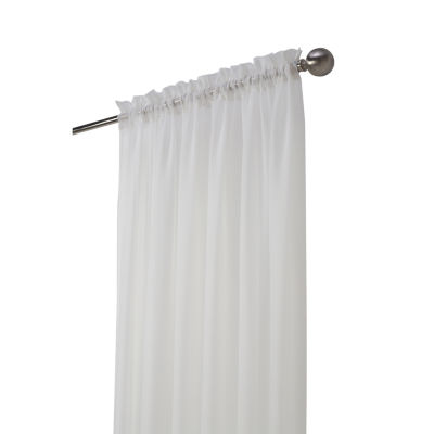 Rhapsody Voile Rod Pocket Sheer Single Curtain Panels