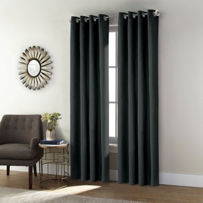 Shadow Grommet Top Energy Saving 100% Blackout Single Curtain Panels