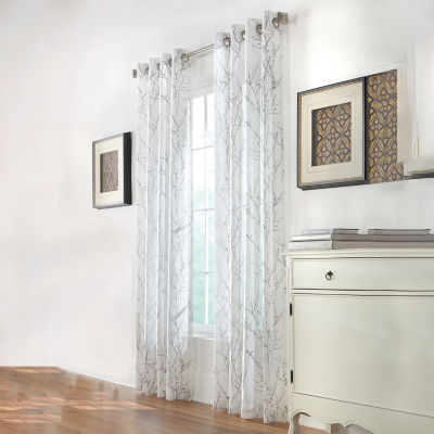 Liberty Grommet Top Light-Filtering Single Curtain Panel