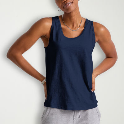 Hanes Womens U Neck Sleeveless Tank Top