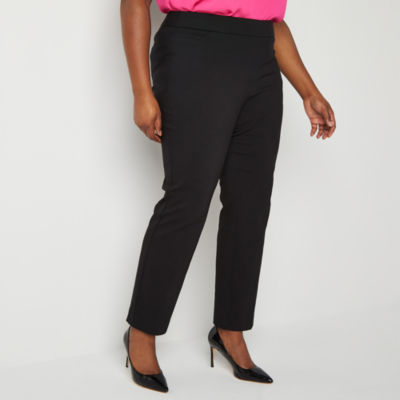 Liz Claiborne Lisa Womens Mid Rise Straight Pull-On Pants | Hamilton Place