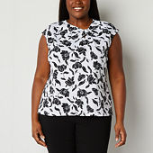 Jcpenney plus hot sale size blouses