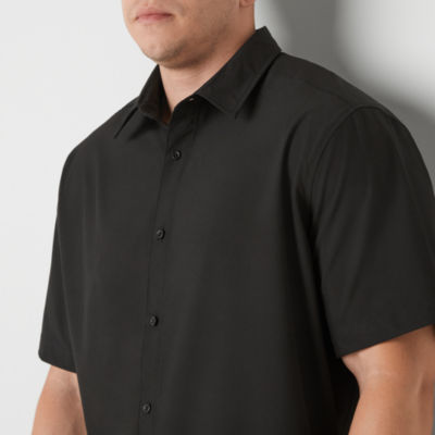 Stylus Big and Tall Mens Regular Fit Short Sleeve Button-Down Shirt