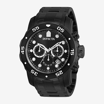 Invicta® Diver Scuba Chronograph Mens Black Watch - JCPenney