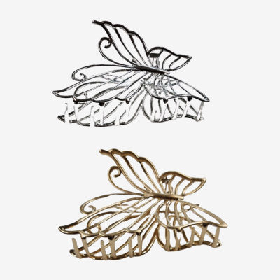 Arizona Gold & Silver Tone Butterfly Claw 2-pc. Hair Clip