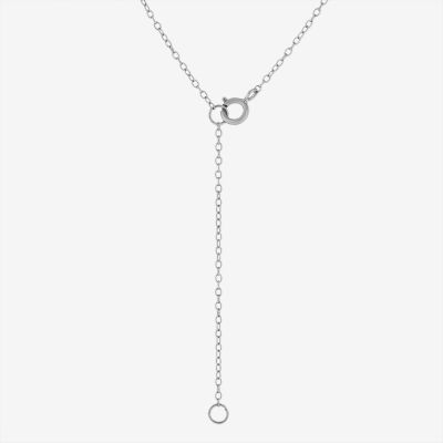 Sterling Silver 3-in-1 Cubic Zirconia Circle Heart Necklace
