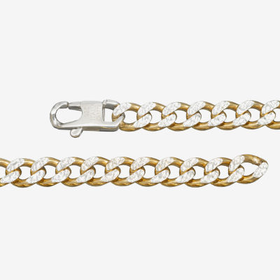 Made in Italy Mens Sterling Silver 24 Inch Curb Chain Necklace