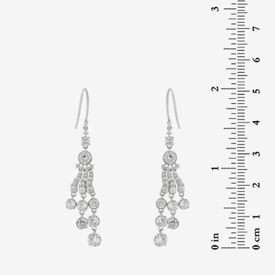 DiamonArt® / CT. T.W. White Cubic Zirconia Sterling Silver Drop Earrings