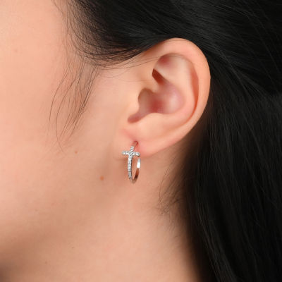 DiamonArt® 1/4 CT. T.W. White Cubic Zirconia Sterling Silver 11mm Stud Earrings