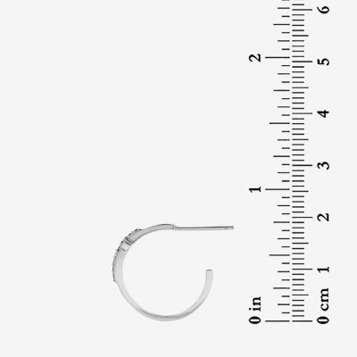 DiamonArt® 1/4 CT. T.W. White Cubic Zirconia Sterling Silver 11mm Stud Earrings