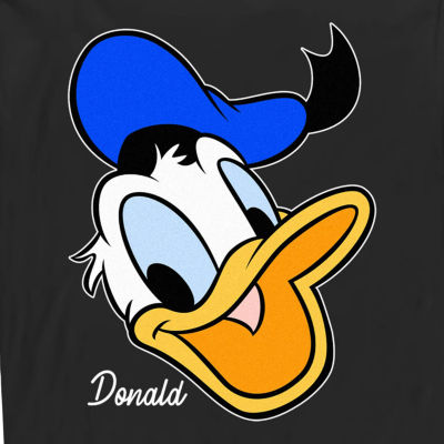 Mens Long Sleeve Donald Duck Graphic T-Shirt