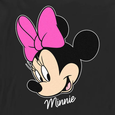 Mens Long Sleeve Minnie Mouse Graphic T-Shirt