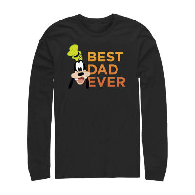 Mens Long Sleeve Goofy Graphic T-Shirt