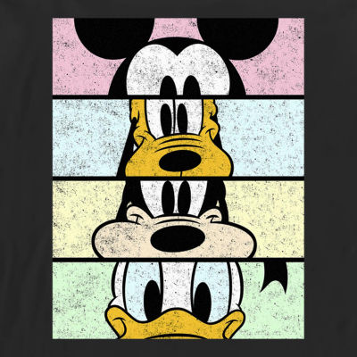 Mens Long Sleeve Mickey and Friends Graphic T-Shirt