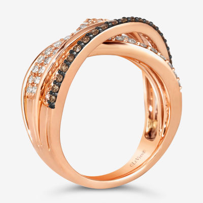 Le Vian® Ring featuring 5/8 cts. Nude Diamonds™ / Chocolate Diamonds® set 14K Strawberry Gold