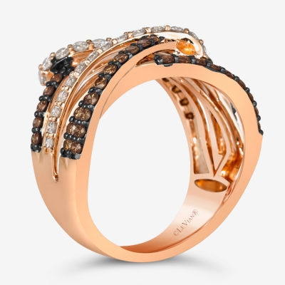 Le Vian® Ring featuring / cts. Nude Diamonds™ 5/8 Chocolate Diamonds® set 14K Strawberry Gold