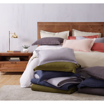 Brooklyn Loom Flax Linen 3-pc. Duvet Cover Set