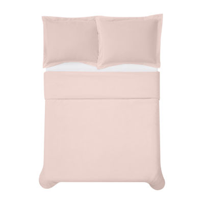 Cannon Solid Percale Duvet Cover Set