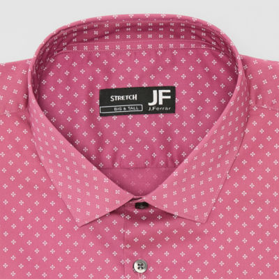 J. Ferrar Ultra Comfort Mens Big & Tall Stretch Fabric Wrinkle Free Long Sleeve Dress Shirt