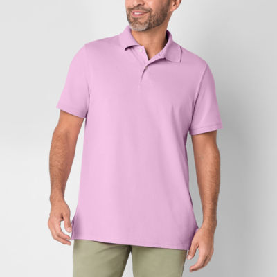St. John's Bay Premium Stretch Mens Classic Fit Short Sleeve Polo Shirt