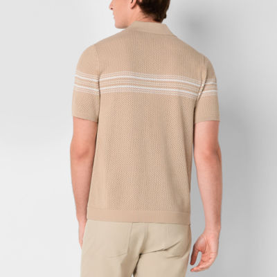 Stylus Mens Short Sleeve Pullover Sweater
