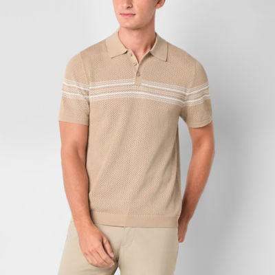 Stylus Mens Short Sleeve Pullover Sweater