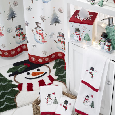 Avanti Winter Snowman Shower Curtain