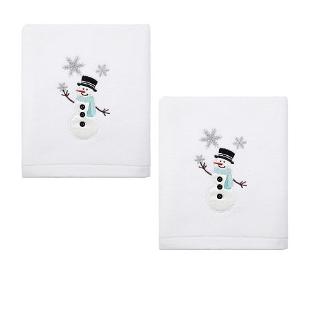 Avanti Snowman 2-pc. Hand Towel, One Size, White