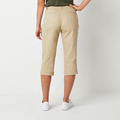 St. John's Bay Secretly Slender Womens Mid Rise Capri Pants